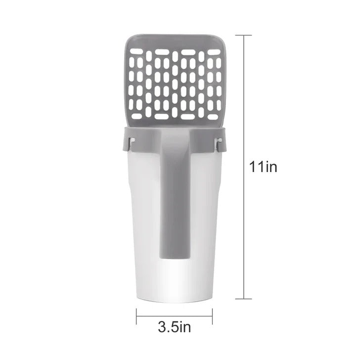 Litter Scoop with Trash Bag Roll