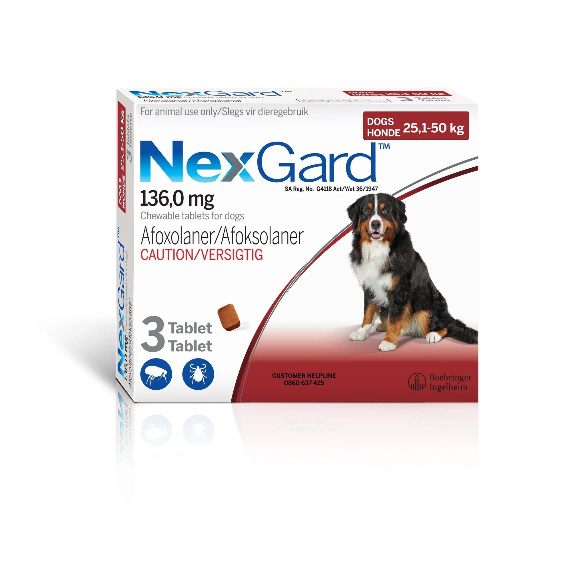 Nexgard Chewable Tablets for Dogs (1 Tablet)