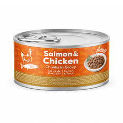 Petline Adult Wet Cat Food Salmon & Chicken 85g - Gold Series