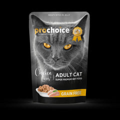 Prochoice Adult Cat Grain Free Chicken & Liver Jelly 85g