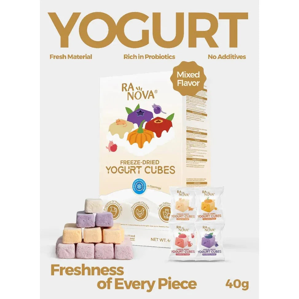 Ranova Freeze Dried Yogurt Cubes 40g - For Cats & Dogs