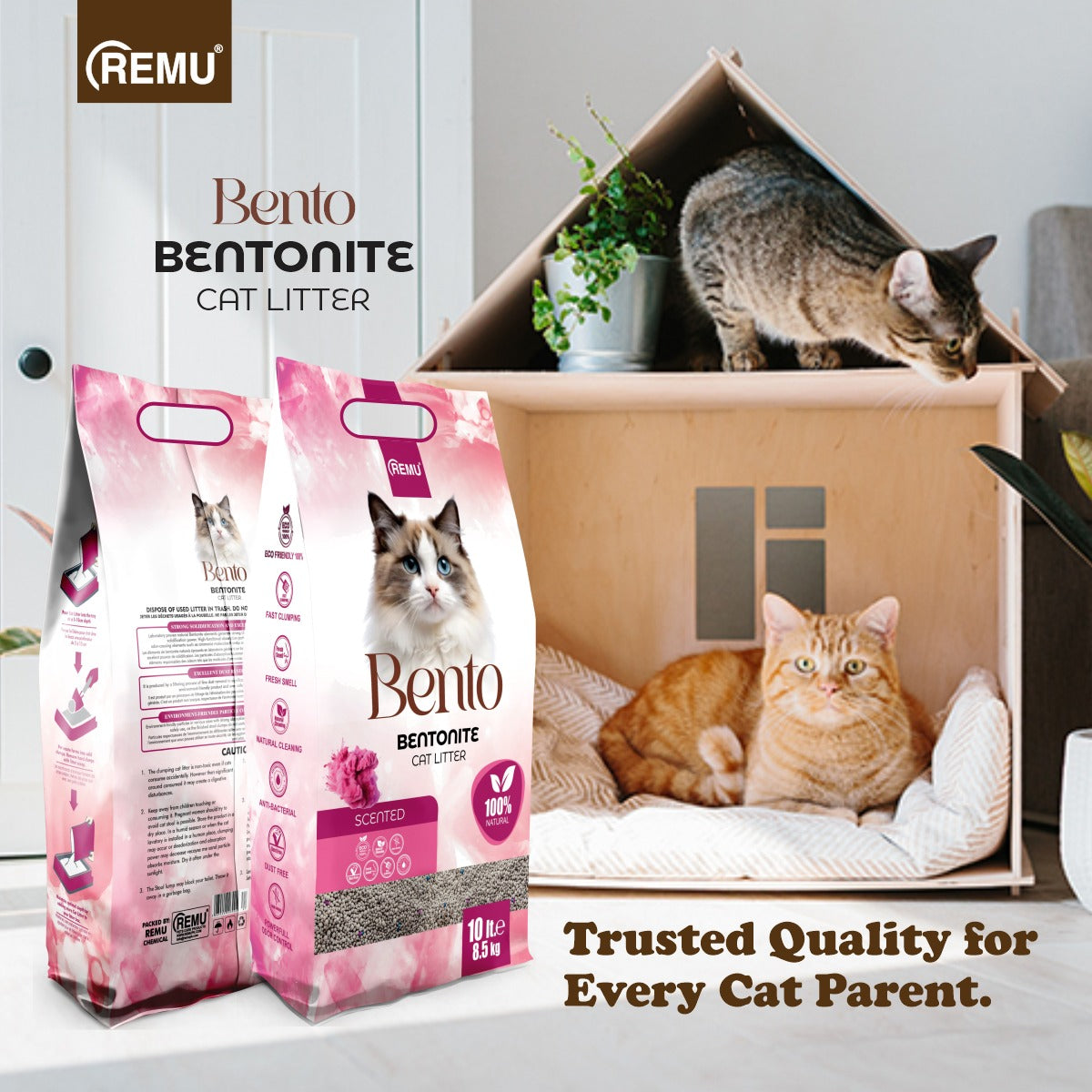 Remu Bento Bentonite Litter 10L