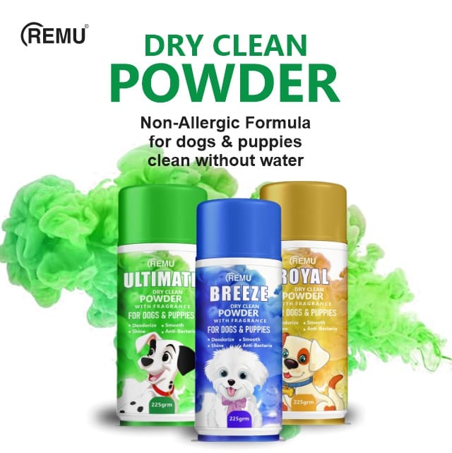 Remu Dry Clean Powder for Dogs