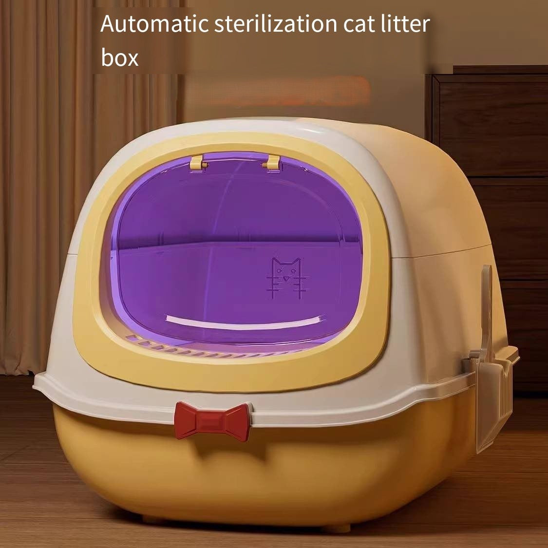 Deluxe Enclosed Litter Box with Scoop