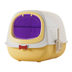 Deluxe Enclosed Litter Box with Scoop