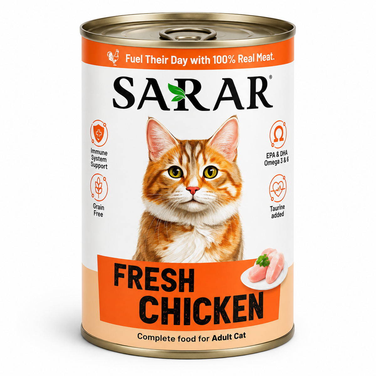 Sarar Adult Cat Wet Food Tin 400g