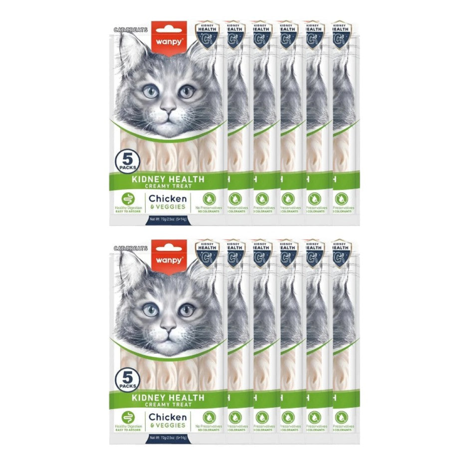 Wanpy Medicated Creamy Treat - Box of 12