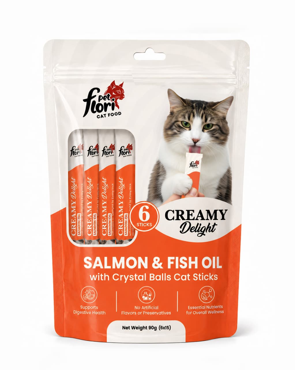 Flori Pet Creamy Treat - 6 sticks