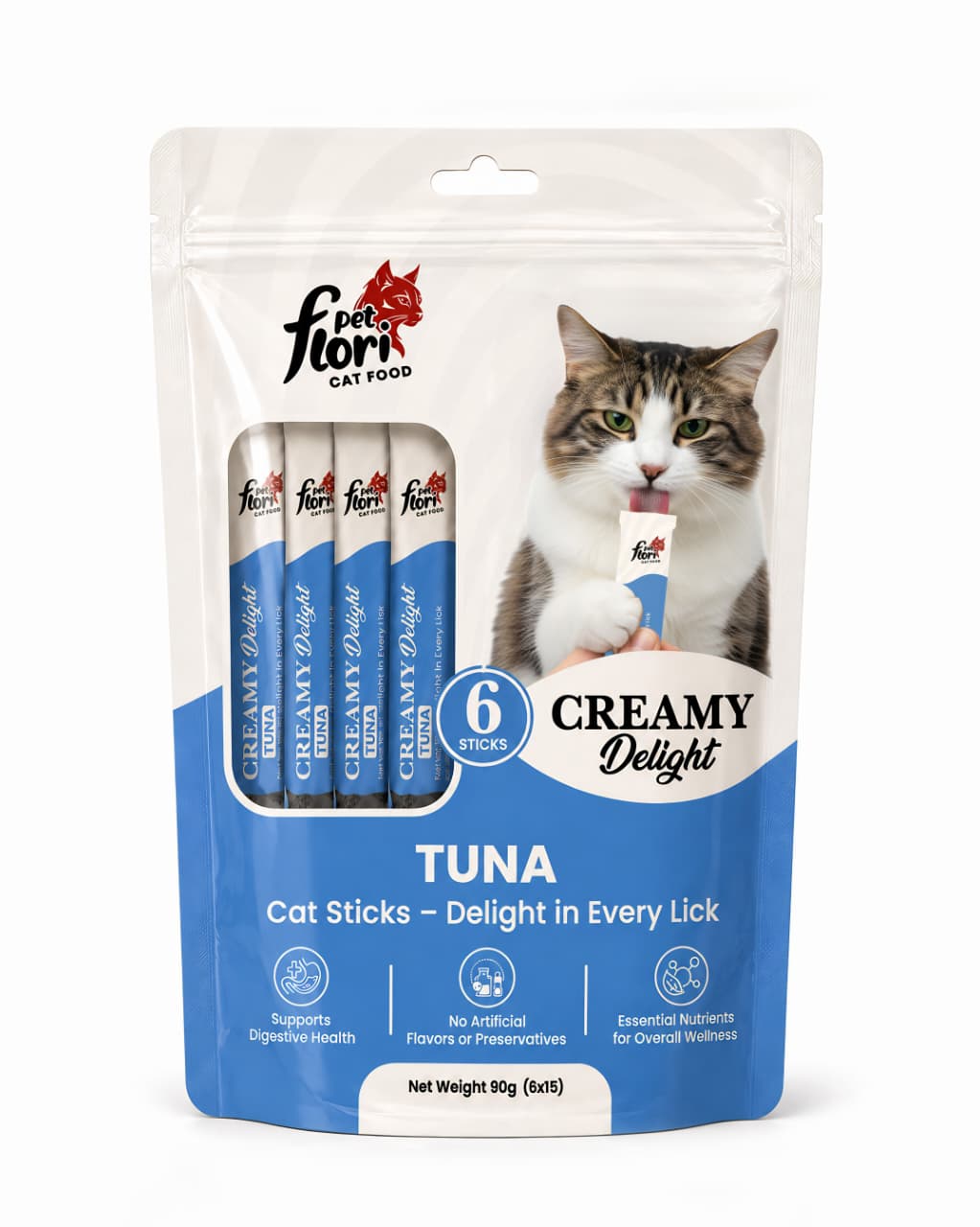 Flori Pet Creamy Treat - 6 sticks