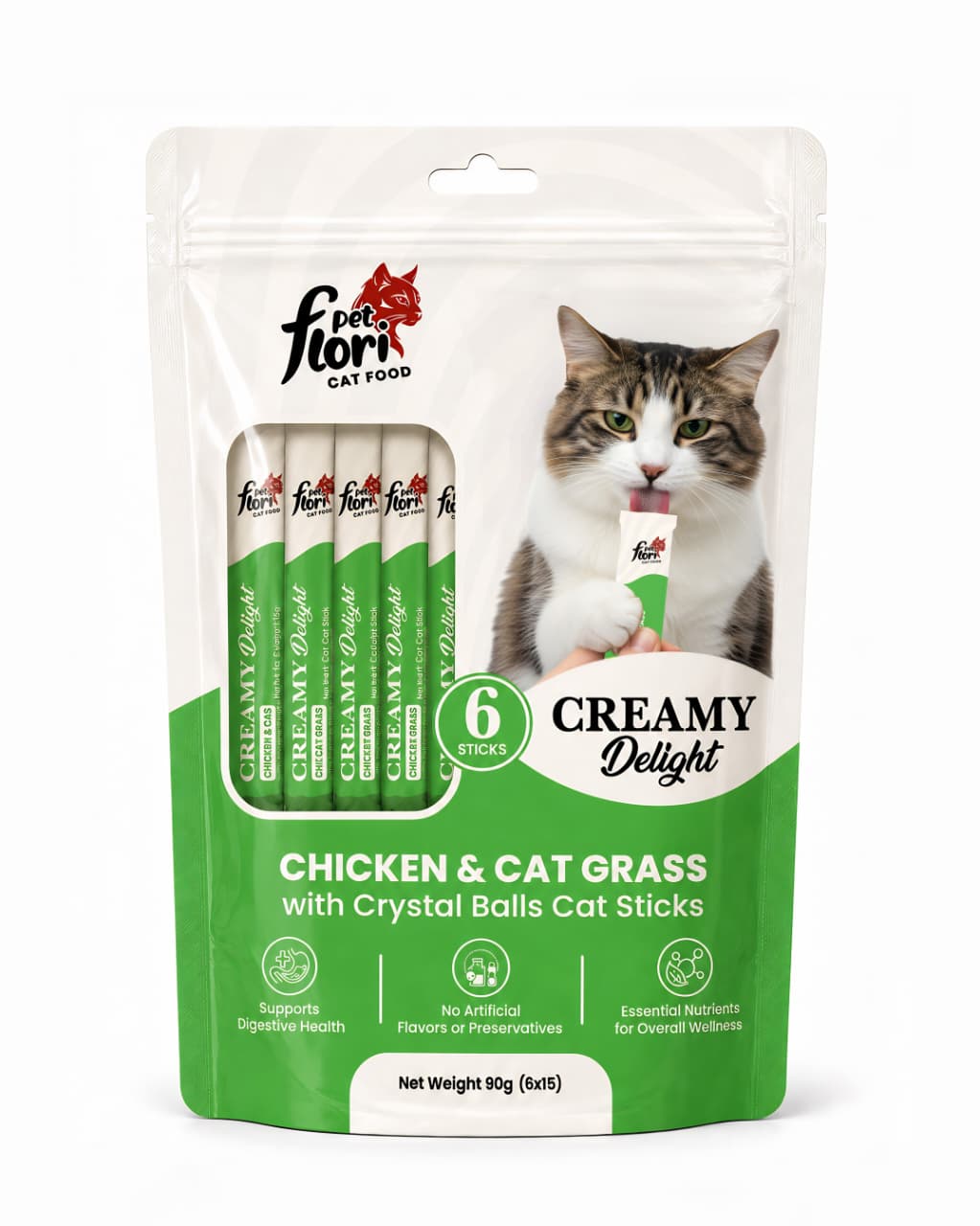 Flori Pet Creamy Treat - 6 sticks