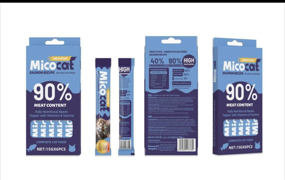 Micocat Meat Stick Creamy Treat for Cats - 6 sticks
