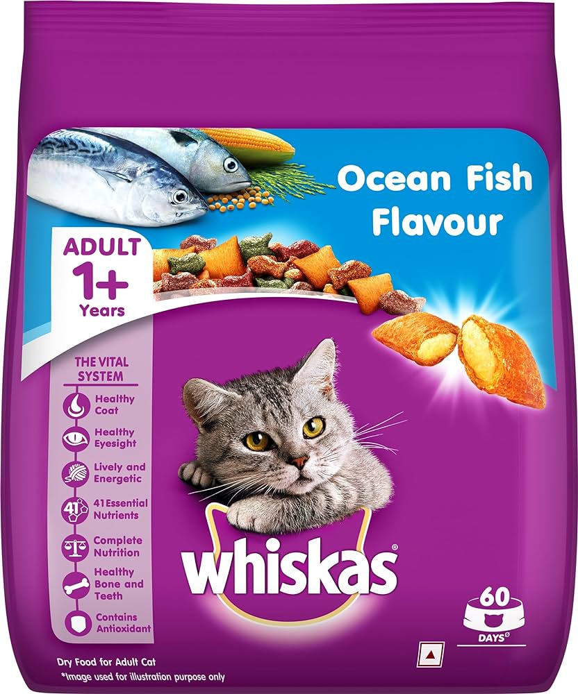 Whiskas Adult Dry Cat Food Ocean Fish