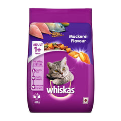 Whiskas 1+ Adult Dry Cat Food Mackerel Flavor