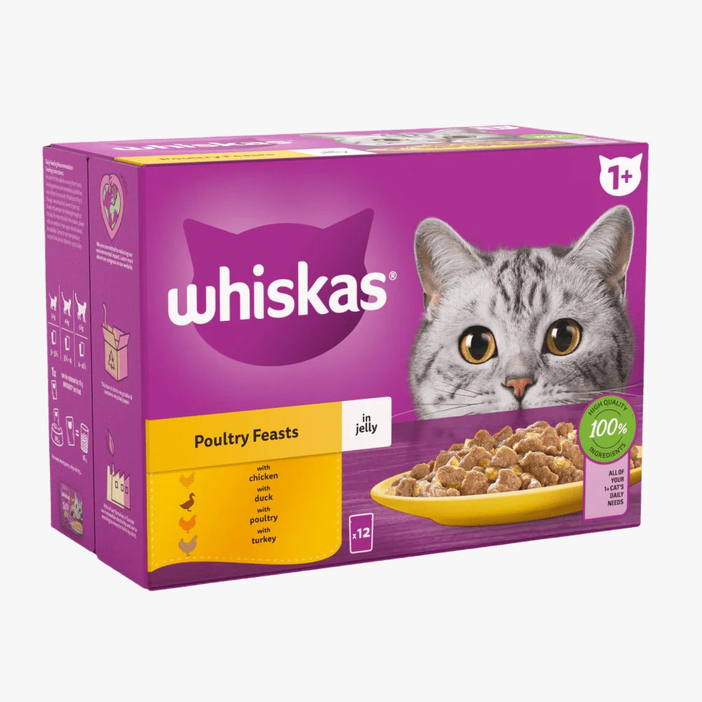 Whiskas Adult Jelly 85g - Box of 12