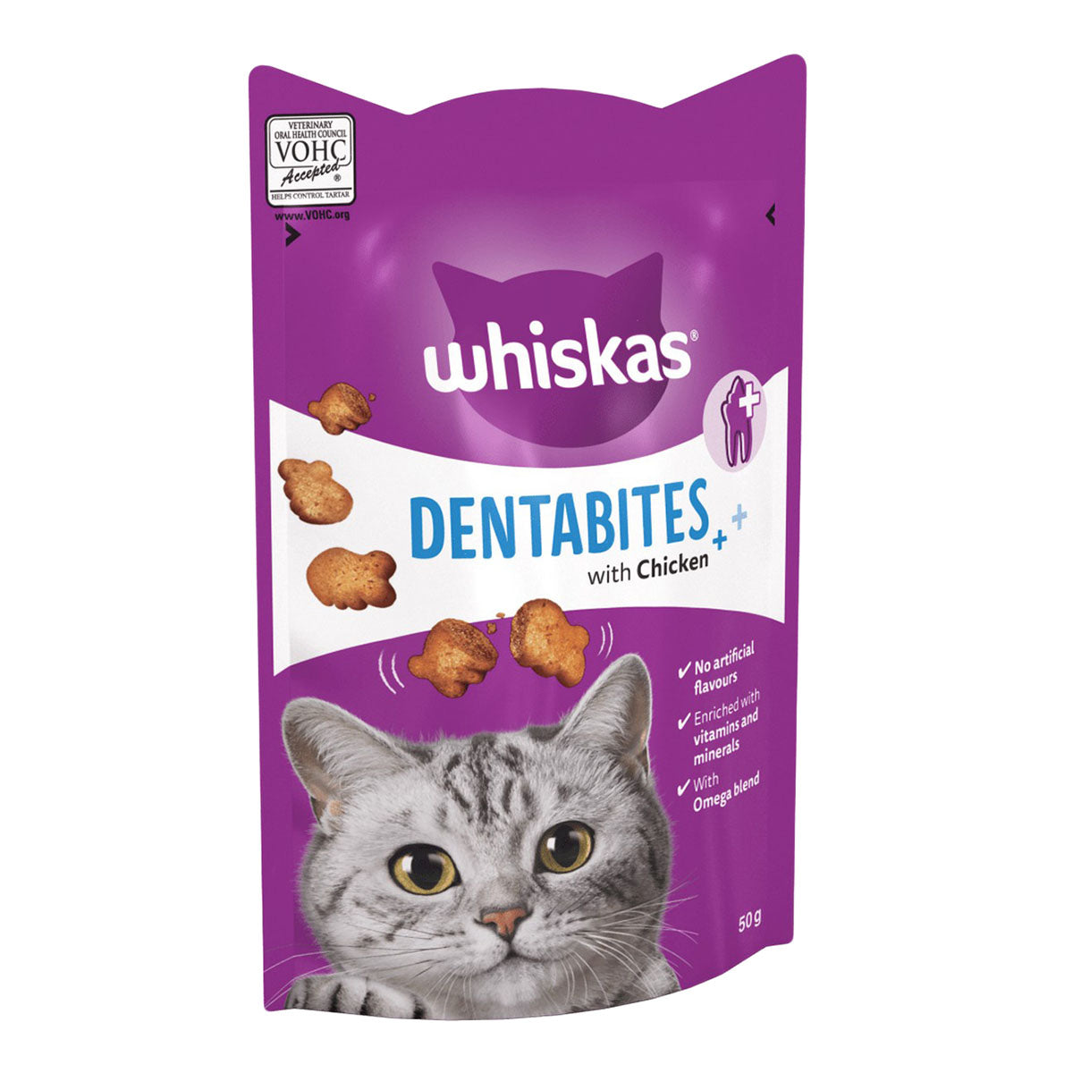 Whiskas Dentabites with Chicken Cat Treats 50g