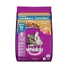 whiskas hairball control chicken and tuna adult cat food