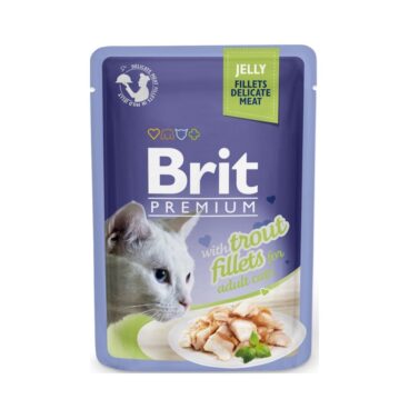 Brit Premium Cat Wet food with Trout Fillets 85 gm