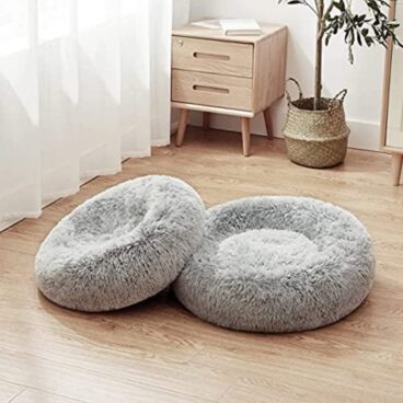 Round Fur Bed For Pets