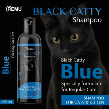 Remu Black Catty Shampoo for Regular Care - Blue