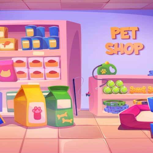 What types of Pet Products are available at a Pet Shop?